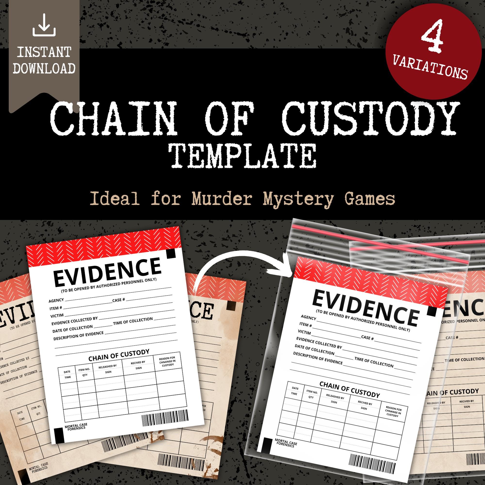 chain-of-custody-etsy for Free Printable Chain Of Custody Form Chain of Custody - Etsy for Free Printable Chain Of Custody Form
