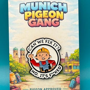 Kunnen we het repareren? - Nee, het is verpest! Grappige speldjes, cadeautjes, sarcasme, badges, speldjes en buttons