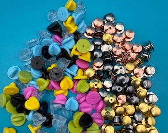 Verschluss-Upgrade für Anstecker – Silikon / Safety Lock / Magnet / Emailie Pins