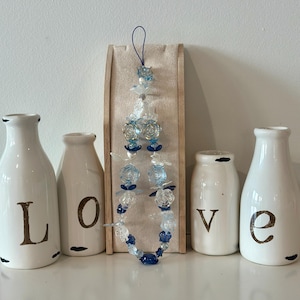 Customizable Beaded Phone Charm Strap: Water Bottle & Bag Accessory