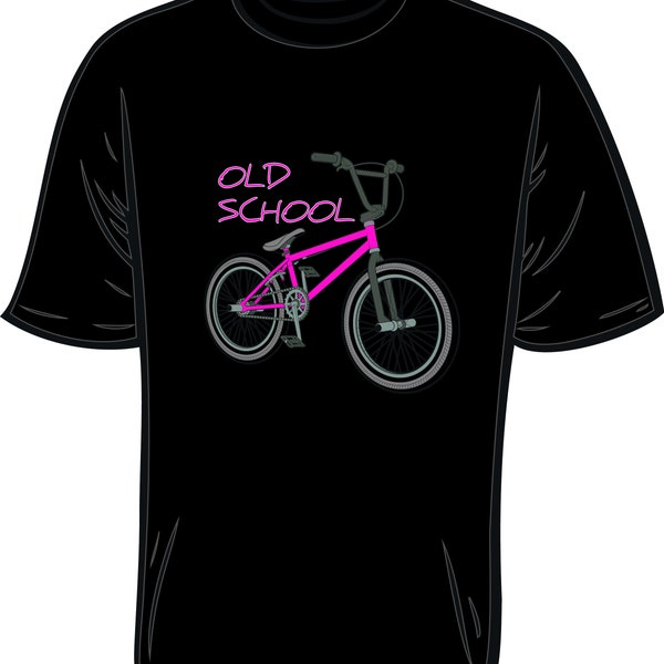 Old School BMX Tshirt pink