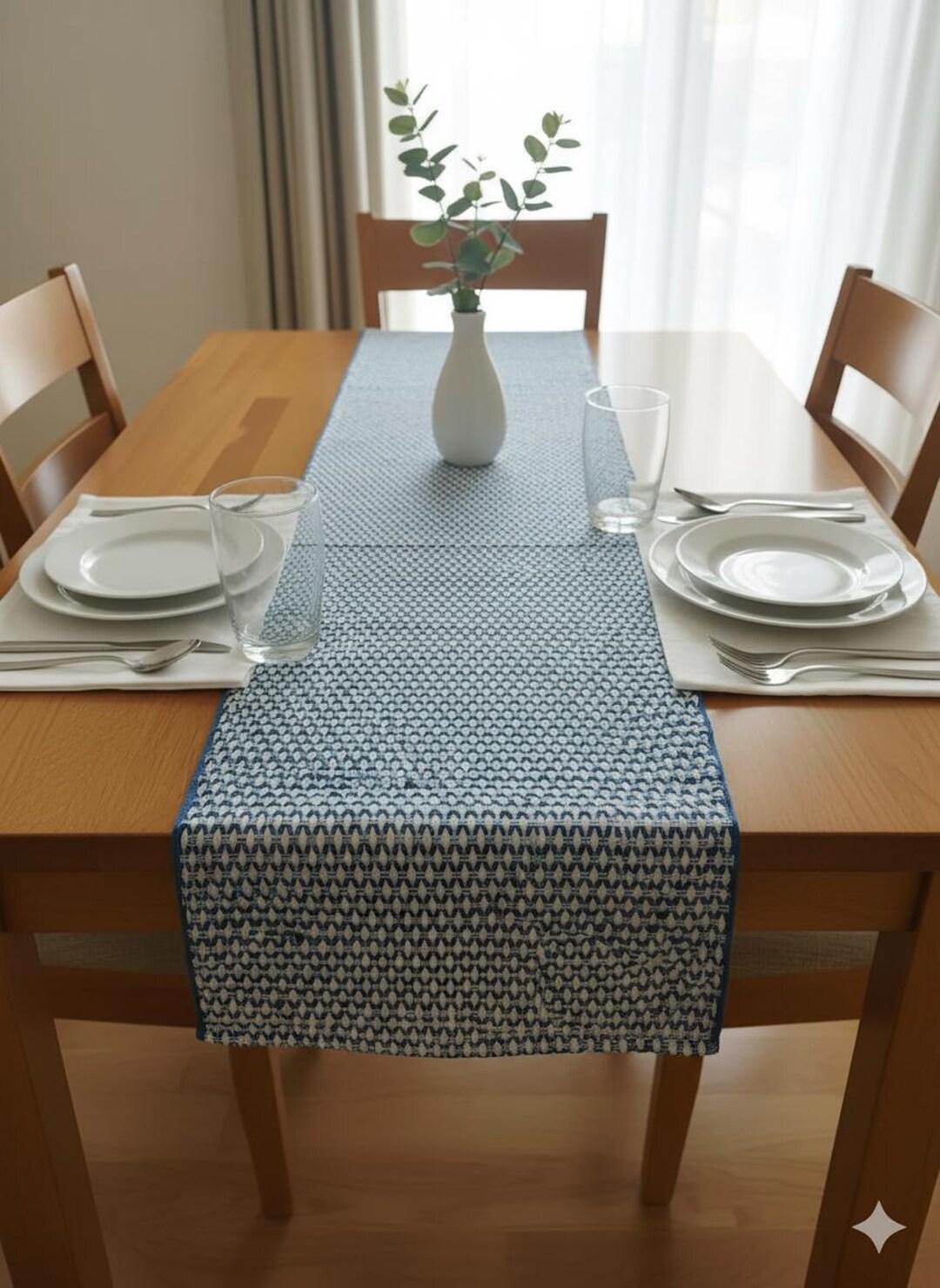 Textured Woven Table Runner, Muted Terracotta, Cotton Linen Blend - Etsy