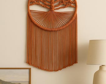 Macramé Tree of Life Wall Decor – Bohemian Cotton Tapestry for Living Room