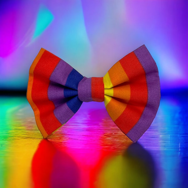 Rainbow Bow Tie