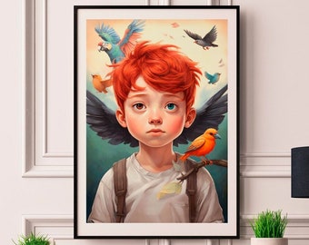 Portrait Cid The child of the birds (SadChildrensArt)