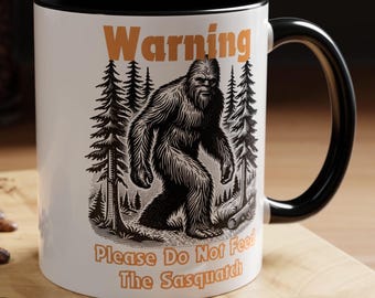 Kubek na kawę Sasquatch: zabawny prezent z Wielką Stopą, ceramiczny kubek do herbaty