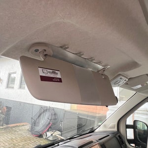 Hook rail for sun visor motorhome Fiat Ducato, see description.