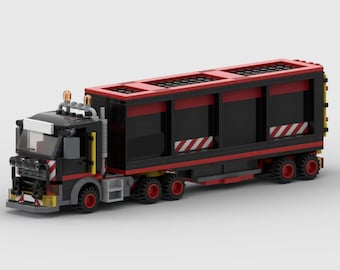 Semirremolque de transporte especial / Juego de ladrillos de construcción / Compatible con Lego / Regalo perfecto para entusiastas de los automóviles