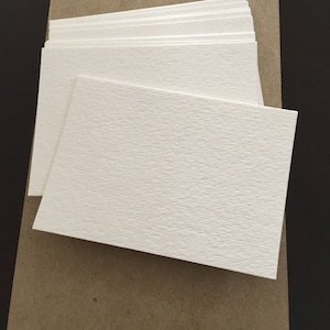 50 Blank ACEO ATC Artist Trading Cards Watercolor Cardstock, Cut To 2.5 x 3.5, 140lb/300gsm image 2