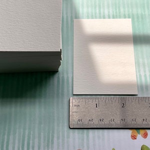 300 Blank Watercolor Cards For ACEO, ATC, Artist Trading Cards 2.5 x 3.5 140lb Cold Press Cardstock, DIY Tags, Cardmaking image 4