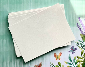 30 Blank Watercolor Cards Size 5x7 in. 140lb Cold Press Cardstock, DIY Greeting Cards, Cardmaking Supplies, Blank Panel Cards