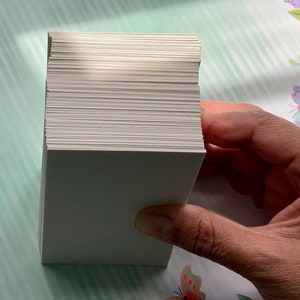 300 Blank Watercolor Cards For ACEO, ATC, Artist Trading Cards 2.5 x 3.5 140lb Cold Press Cardstock, DIY Tags, Cardmaking image 2