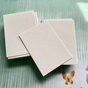 300 Blank Watercolor Cards For ACEO, ATC, Artist Trading Cards 2.5 x 3.5 140lb Cold Press Cardstock, DIY Tags, Cardmaking image 3