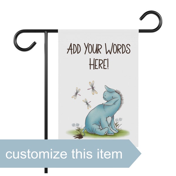 Eeyore and the Dragonflies Flag | Outdoor Decor | Pooh Bear Decoration | Custom Garden Gift | Winnie the Pooh and Friends