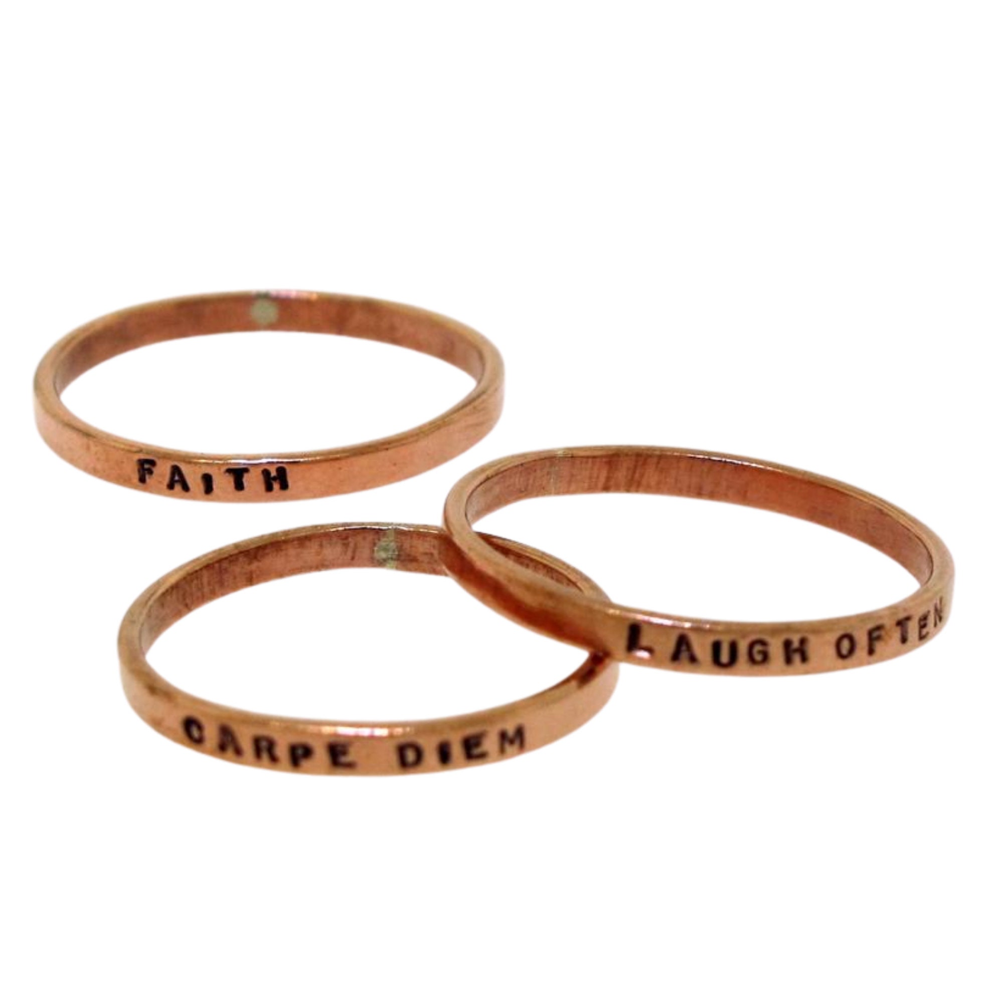 Thin Copper Ring, custom made copper ring by Kathryn Riechert, person…