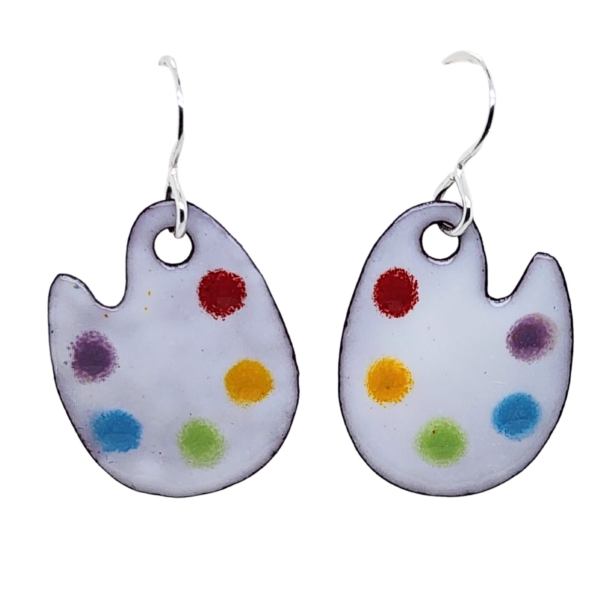 Artist Palette Earrings, Gift for Painter or Art Teacher - Etsy, image size:2000x2000