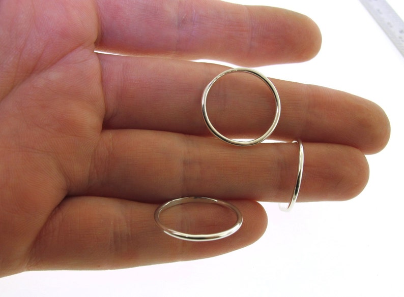 Stackable Name Ring dainty name ring personalized ring with image 6