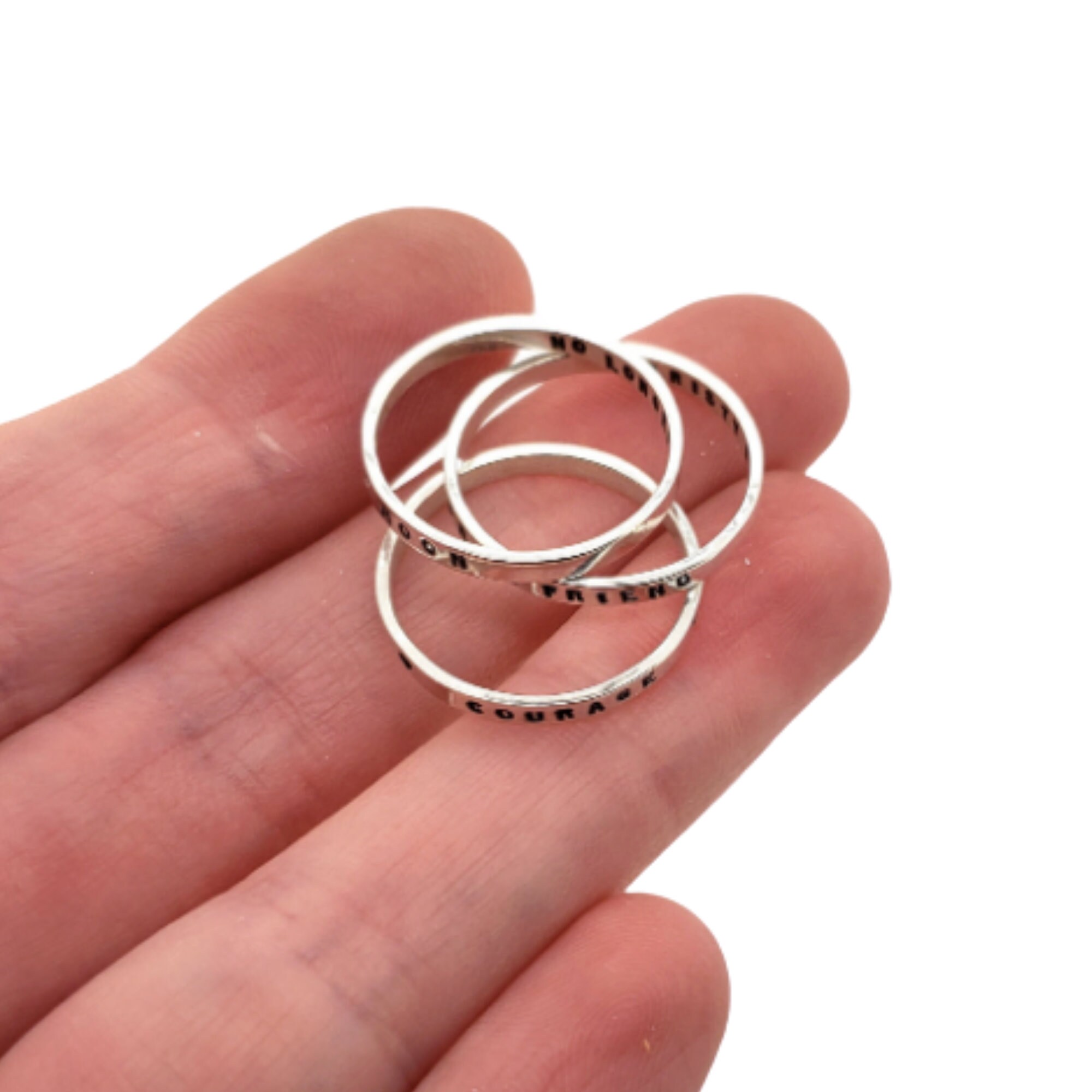 Stacking Ring Stackable Ring Personalized Ring Stack Ring Etsy