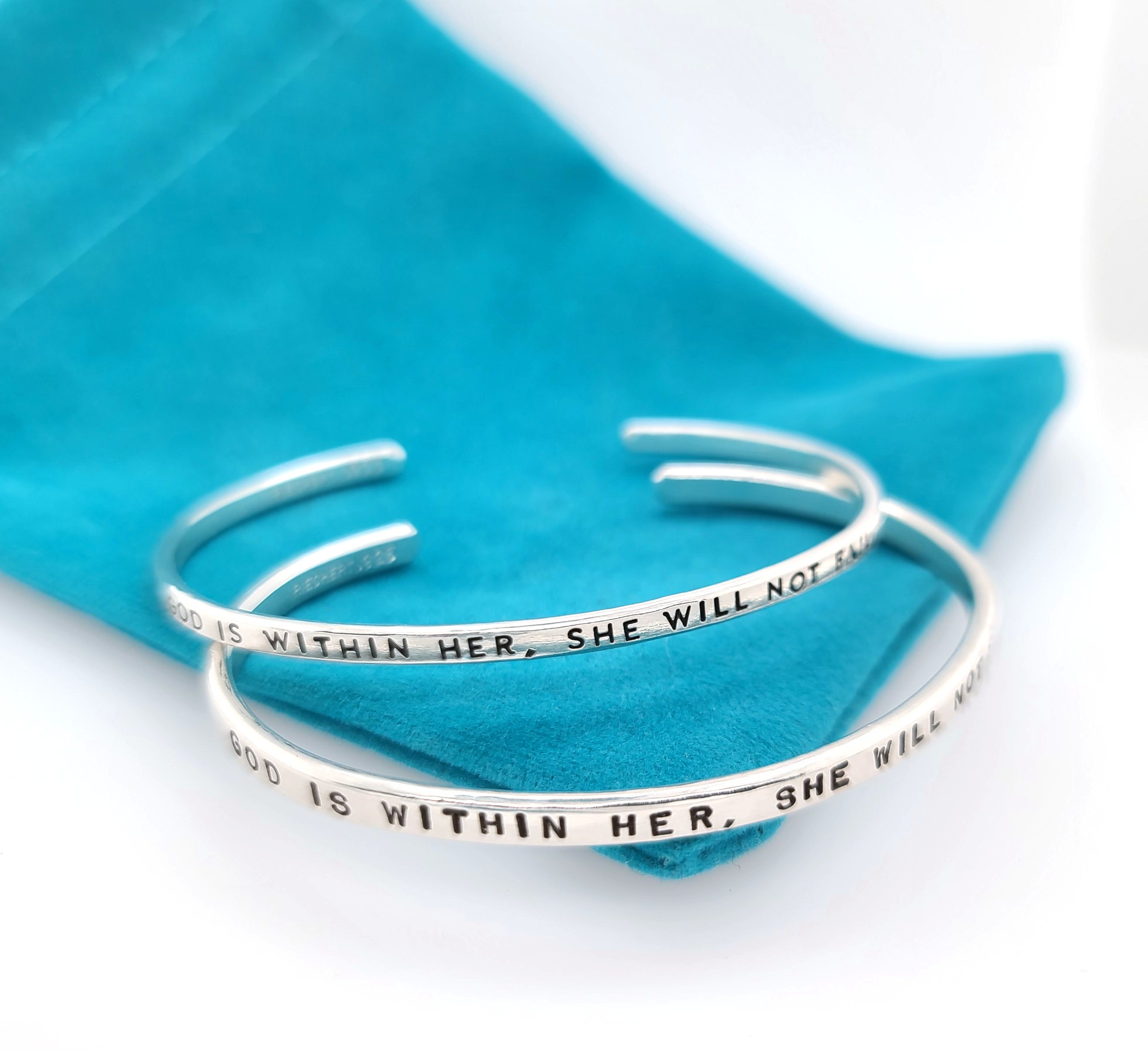 God Is Within Her, She Will Not Fail, scripture jewelry, Bible verse …