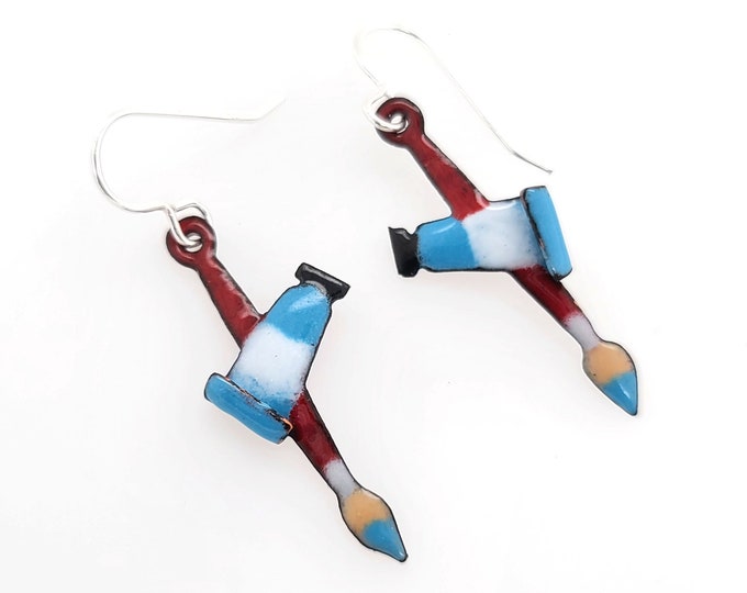 Paintbrush Earrings Gift for Painters and Artists Etsy