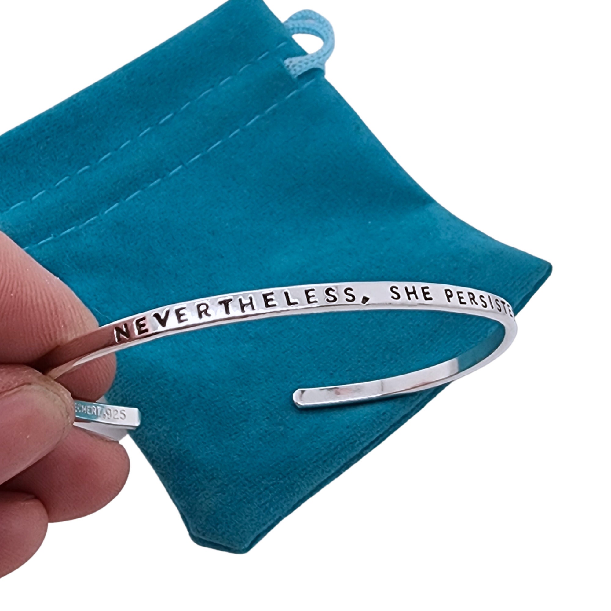 Nevertheless she persisted bracelet hotsell silver