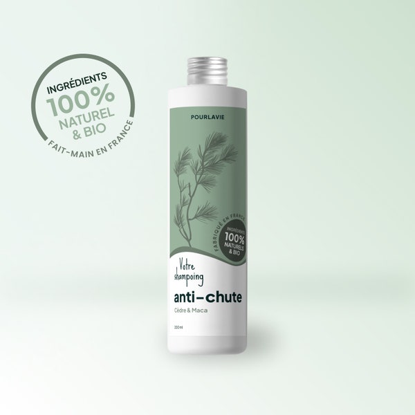 Shampoing anti-chute naturel- Shampoing Bio -Shampoing purifiant - Shampoing pellicules - Shampoing pour le cuir chevelu - démangeaison