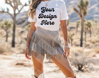Western Mockup, Bella Canvas 3001 Mockup, Cowgirl Mockup, Desert Mockup, Bella Canvas 3001 western, Western white Mockup, Desert 3001 mockup
