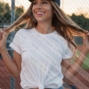 Bella Canvas 3001 White Mockup, Baseball Shirt Mockup, Bella Canvas 3001 Mockup, White T Shirt Mockup, 3001 White Mockup, Model Mockup,