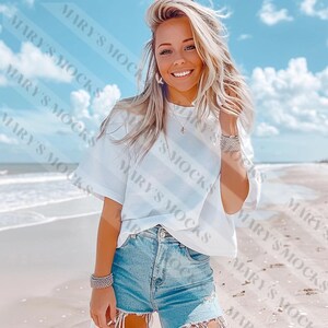 Bella Canvas 3001 White Shirt Mockup, White 3001 Mockup, Bella White Shirt, Canvas White Mock, 3001 Shirt Display White Bella Mock Tee Shirt