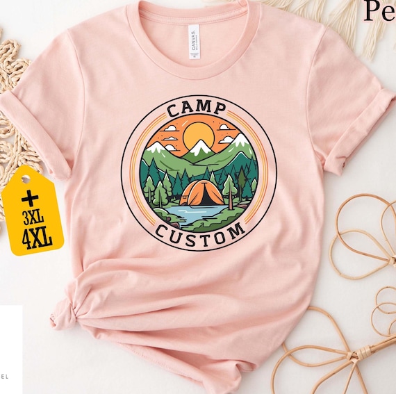 Custom Camp Shirt, Family Camping T-Shirt, Camp Crew Tee, Group Camping Shirt, Friends Trip Apparel, Family Adventure Shirt