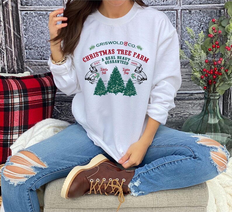 Griswold Co Christmas Tree Farm Sweatshirt, Sweatshirt for Christmas, Christmas Family Vacation