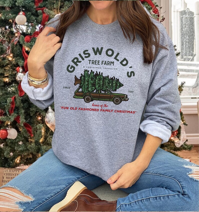 Griswold Co Christmas Tree Farm Sweatshirt, Sweatshirt for Christmas, Christmas Family Vacation