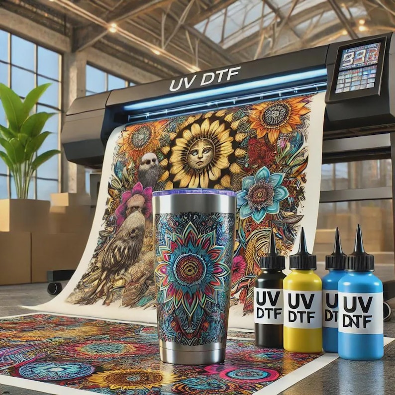 Custom UV DTF Sticker Gang Sheet Transfer, Permanent Durable Vibrant Uv Dtf, UV Dtf Stickers, Ready To Apply, Easy To Use, Uv Dtf Cup Wrap image 4