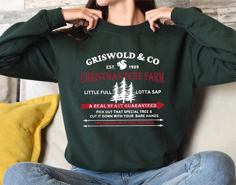 Griswold Co Christmas Tree Farm Sweatshirt, Sweatshirt for Christmas, Christmas Family Vacation