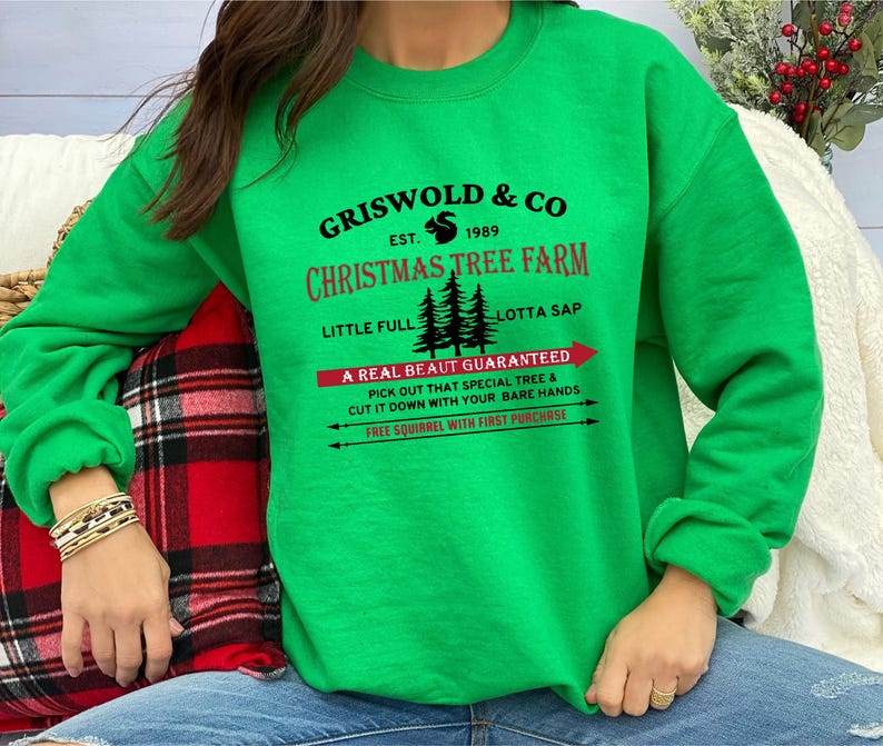 Griswold Co Christmas Tree Farm Sweatshirt, Sweatshirt for Christmas, Christmas Family Vacation