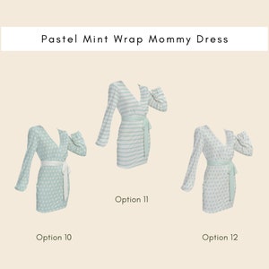 Pastel Wrap Mommy Dress