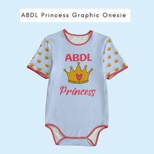 ABDL Princess Graphic Onesie