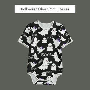 Halloween Ghost Print Onesies