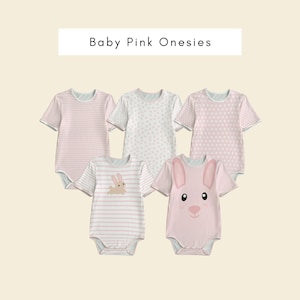 Pastel Baby Pink Onesies