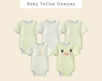 Pastel Baby Yellow Onesies