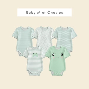 Pastel Baby Mint Onesies