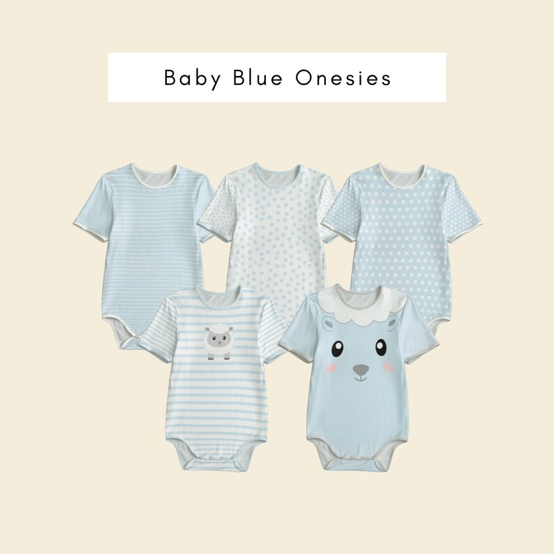 Pastel Baby Blue Onesies Etsy