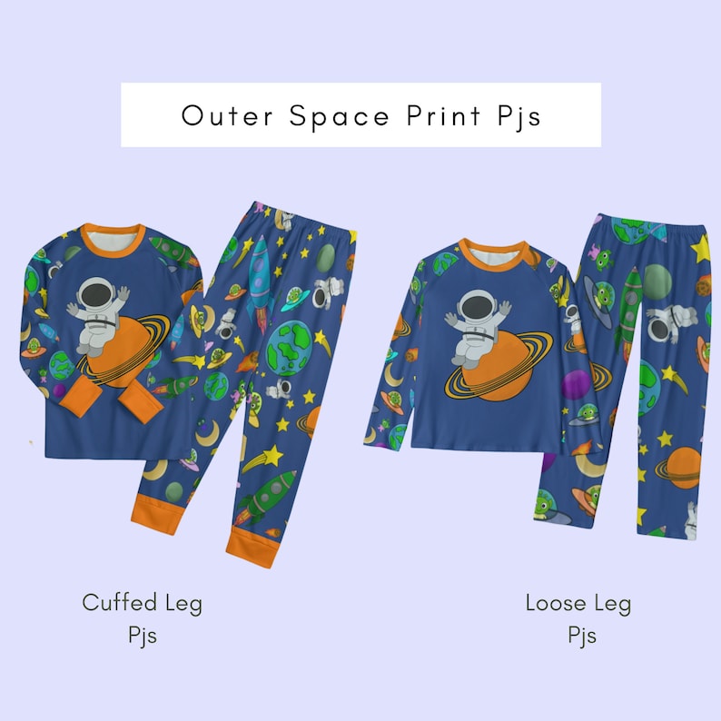 Outer Space Print Pjs - Etsy
