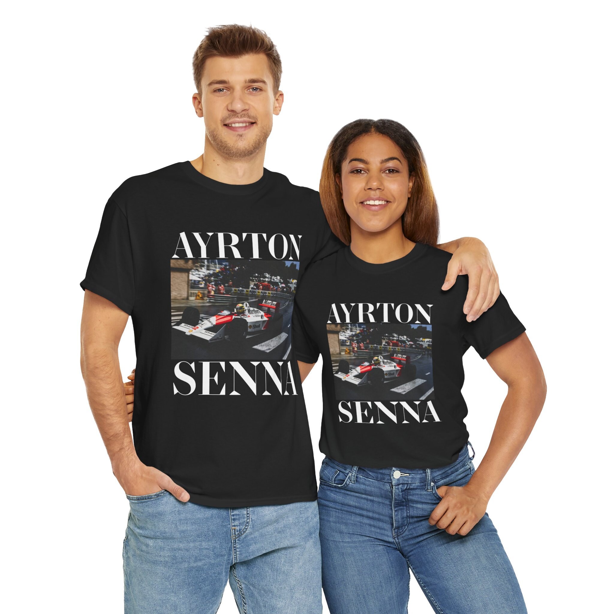 UNISEX Ayrton Senna T-shirt, Vintage Ayrton Senna Print UNISEX Ayrton Senna T-shirt, Vintage Ayrton Senna Print