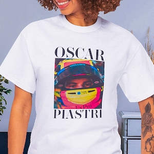 Oscar Piastri T-shirt, vintage Oscar Piastri print shirt, F1 shirt, Racing Team T-shirt, fan cadeau, Formule 1 shirt, Racing Fan Tee