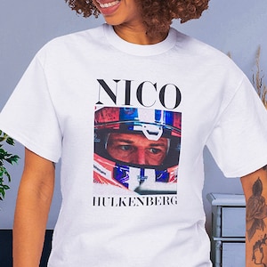 UNISEX Nico Hulkenberg T-Shirt, Vintage Nico Hulkenberg  print Shirt, F1 shirt, Racing Team T-shirt, Fan Gift, Formula 1 Shirt, Racing Fan