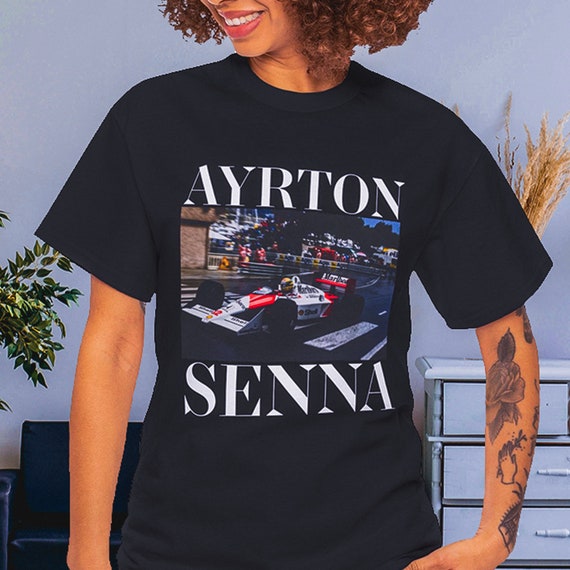 UNISEX Ayrton Senna T-shirt, Vintage Ayrton Senna Print