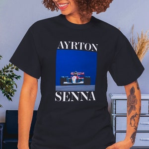 UNISEX Ayrton Senna T-Shirt, Vintage Ayrton Senna print Shirt, F1 shirt, Racing Team T-shirt, Fan Gift, Formula 1 Shirt, Racing Fan 1992.2
