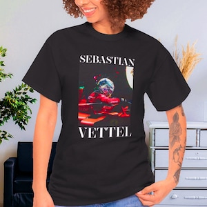 UNISEX Sebastian Vettel T-Shirt, Vintage Sebastian Vettel print Shirt, F1 shirt, Racing Team T-shirt, Fan Gift, Formula 1 Shirt, 2019 Season