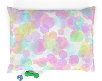 Rainbow Dots Pet Bed